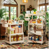 Multi-tier Rolling Snack Cart wholesale West Malaysia